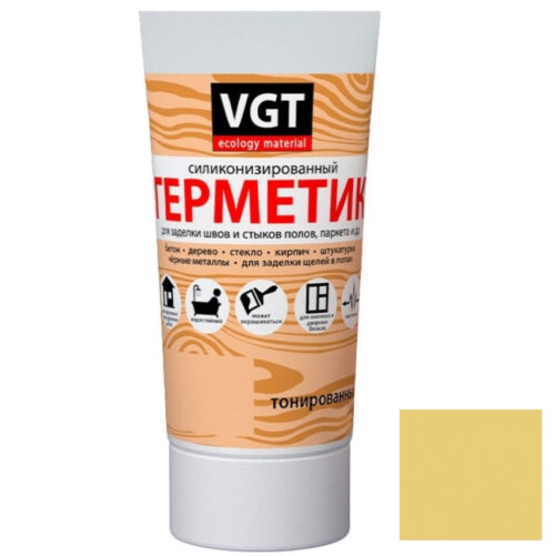 Герметик силиконизированный VGT сосна 0,16 кг