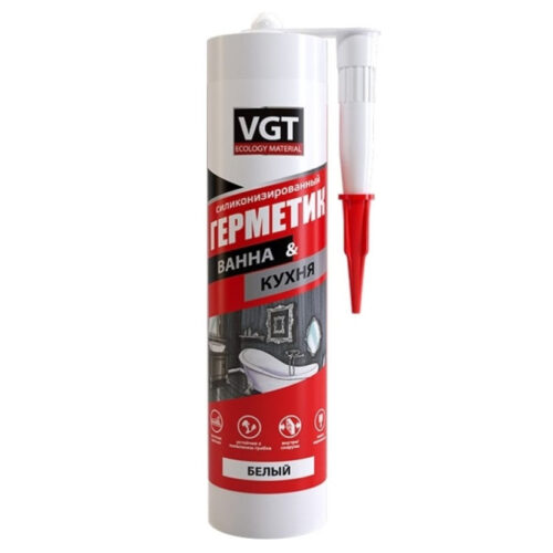 Герметик силиконизированный VGT белый 0,4 кг