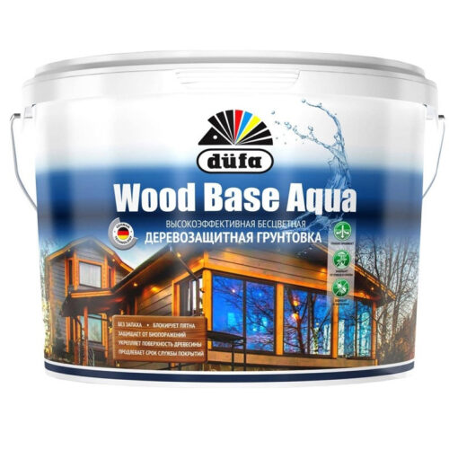 Грунт для защиты древесины Dufa Wood Base Aqua бесцветный 2,5 л