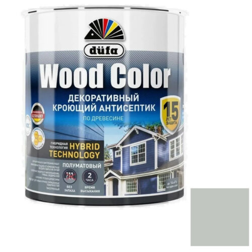 Антисептик кроющий Dufa Wood Color серый шелк 0,9 л