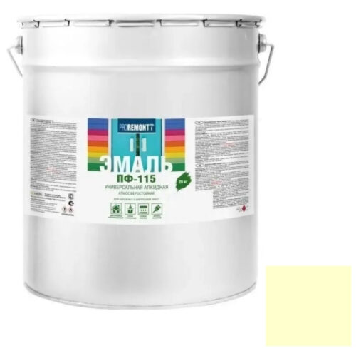 Эмаль Proremontt ПФ-115 RAL 1015 слоновая кость 20 кг