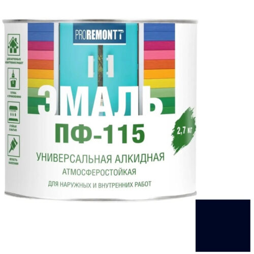 Эмаль Proremontt ПФ-115 RAL 7024 графит 2,7 кг