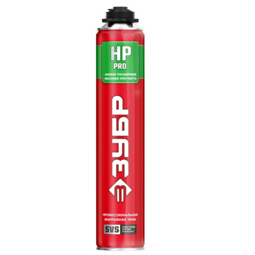 Пена монтажная с низким расширением Зубр Pro HP 41148 800 мл