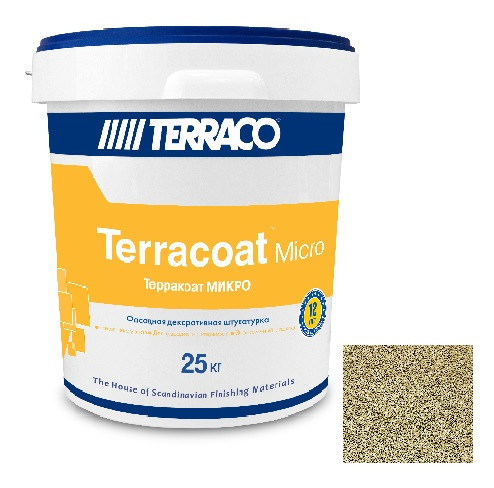 Штукатурка фасадная Terraco Terracoat Micro Шагрень 25 кг