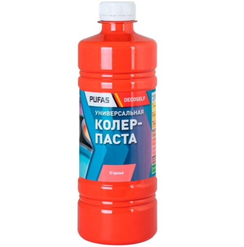 Паста колеровочная универсальная Pufas Decoself 07 красная 0,1 л