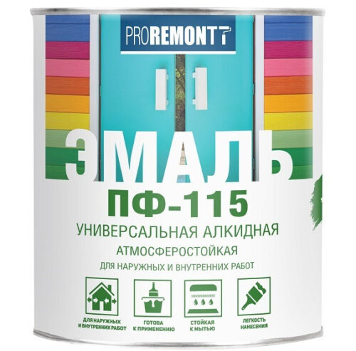 Эмаль Proremontt ПФ-115 белая 1,9 кг