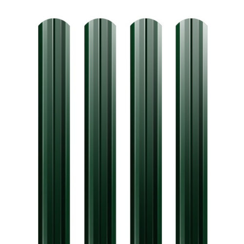 Штакетник М-образный Grand Line РЕ 0,45 фигурный Ral 6005 резка