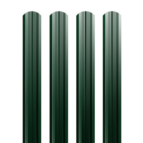 Штакетник М-образный Grand Line Satin 0,5 мм фигурный Ral 6005 резка