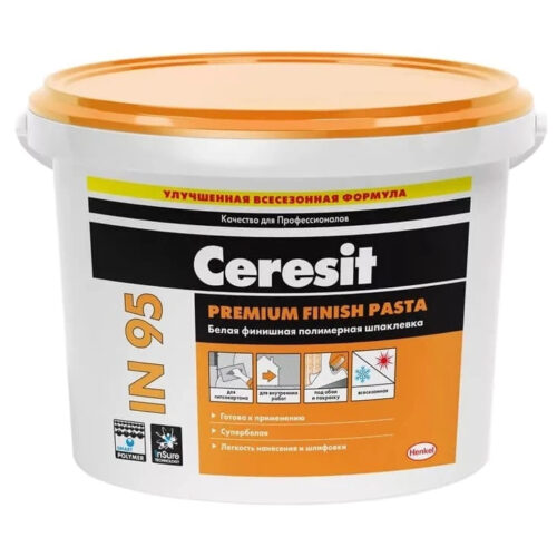 Шпатлевка готовая полимерная Ceresit IN 95 5 кг