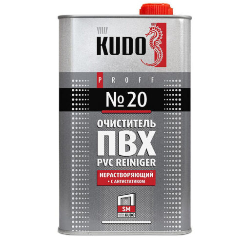 Очиститель ПВХ № 20 Kudo PVC Reiniger SMC-020 нерастворяющий с антистатиком 1000 мл