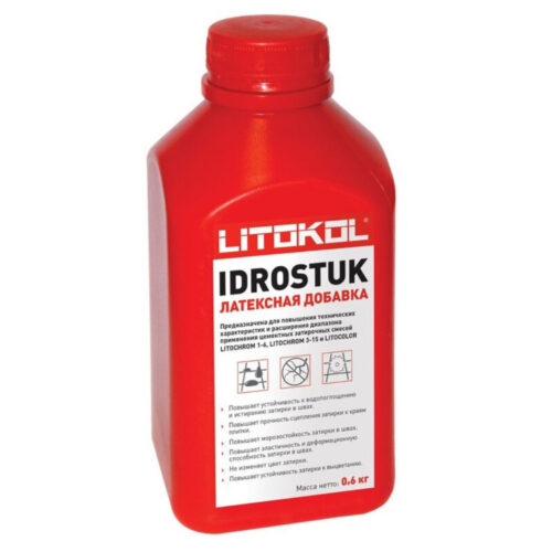Добавка латексная для затирок Litokol Idrostuk 0,6 кг
