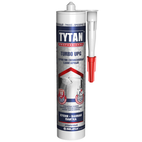Герметик силиконовый Tytan Professional Upg Turbo санитарный прозрачный 280 мл