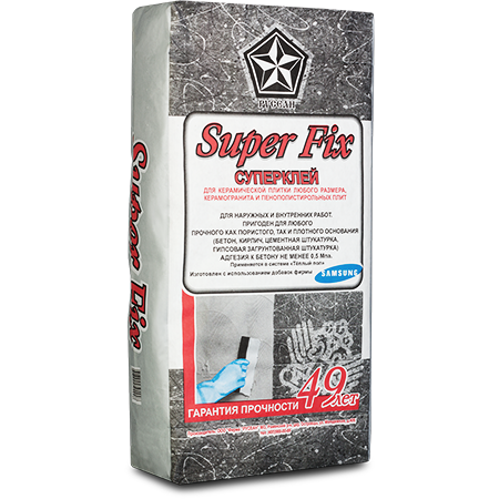Клей Русеан Superfix для плитки 25 кг