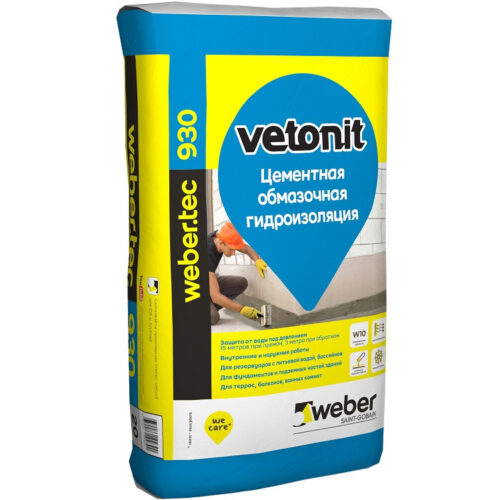 Гидроизоляция обмазочная цементная  Weber.Tec 930 20 кг