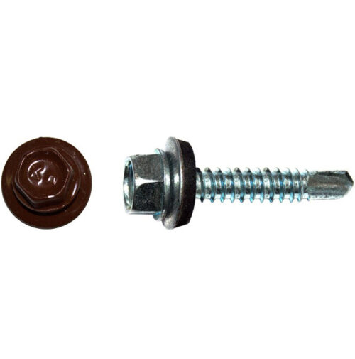 Саморез кровельный Kenner ск55193009ф 5,5х19 мм Ral 3009 оксидно-красный 300 штук