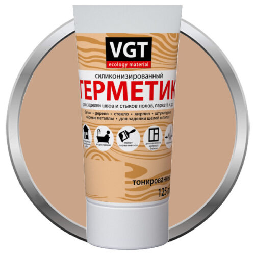 Герметик силиконизированный VGT береза 0,16 л