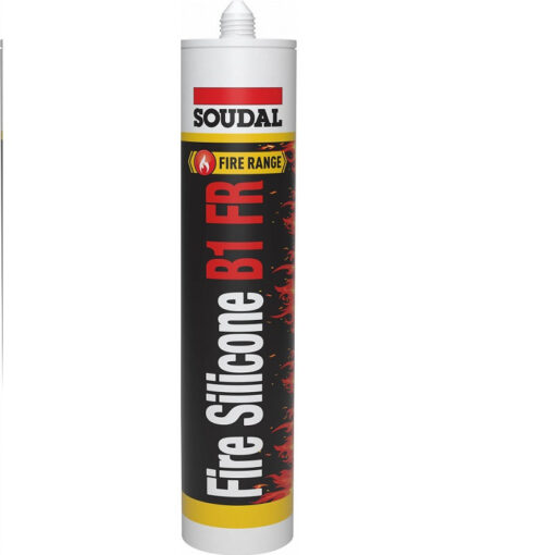 Герметик огнестойкий силиконовый Soudal FireSilicone В1 белый 300 мл