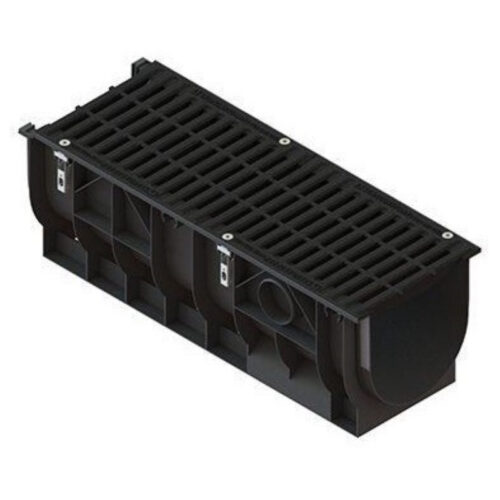 Лоток водоотводный Standartpark PolyMax Basic 874033 1000х385х357 мм пластиковый с решеткой