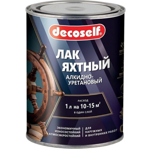 Лак яхтный алкидно-уретановый Pufas Decoself глянцевый 0,8 л