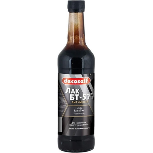 Лак битумный Pufas Decoself БТ-577 0,5 л