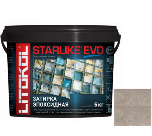 Затирка эпоксидная для швов Litokol Starlike Evo S.113 Neutro 5 кг