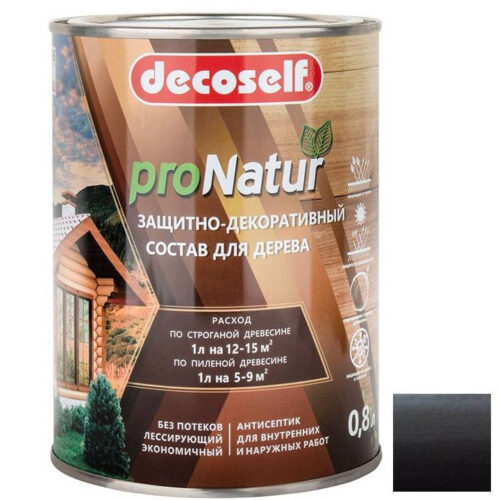Антисептик лессирующий Pufas Decoself Венге 0,8 л