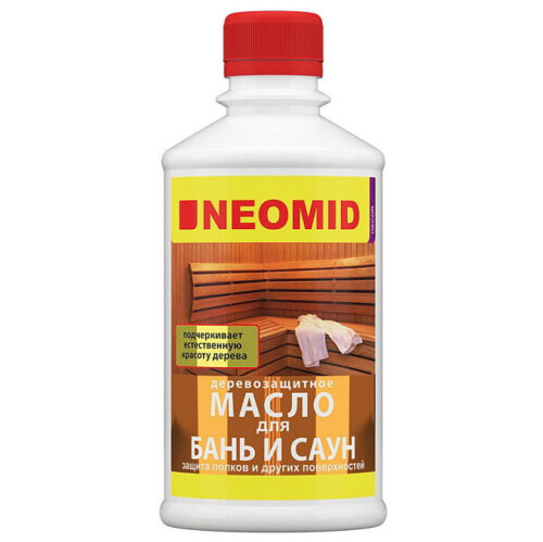 Масло деревозащитное Neomid для бань и саун 0,25 л