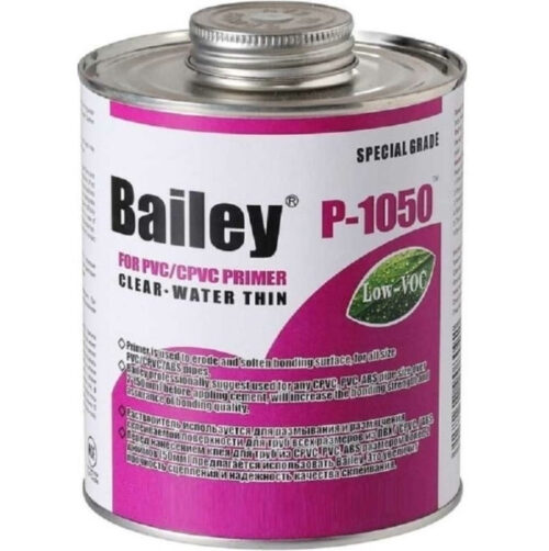 Очиститель-праймер Bailey P-1050 для труб ПЭ/ПВХ 473 мл