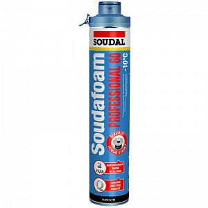 Пена монтажная профессиональная /летняя/ 750 мл соудафоам пофессионал 60 /soudal/113985