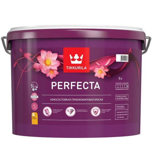 Краска интерьерная Tikkurila Perfecta база C глубокоматовая 9 л