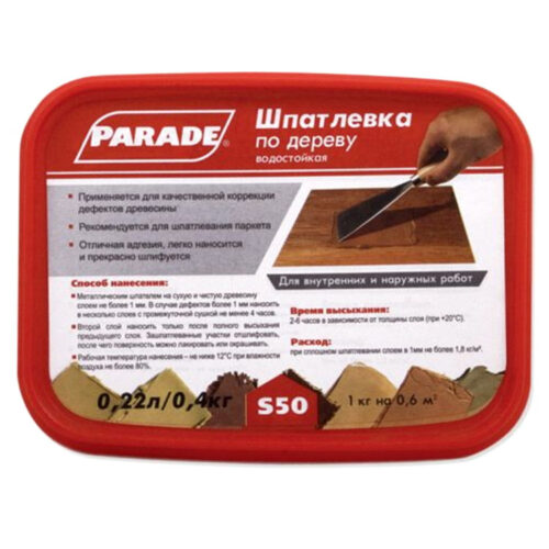 Шпатлевка акриловая по дереву Parade Classic S50 Сосна 0,4 кг
