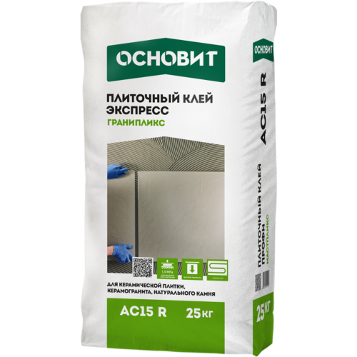 Клей для плитки Основит Гранипликс АС15 R Класс C1TF 25 кг