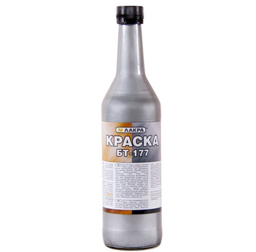 Краска Лакра БТ-177 серебрянка глянцевая  0,5 л
