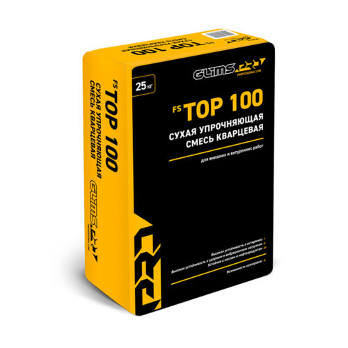 Упрочняющая смесь Glims Pro FS TOP 100 сухая кварцевая 25 кг
