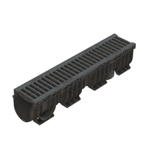 Лоток водоотводный Standartpark PolyMax Basic 0824081 1000х210х217 мм пластиковый с решеткой