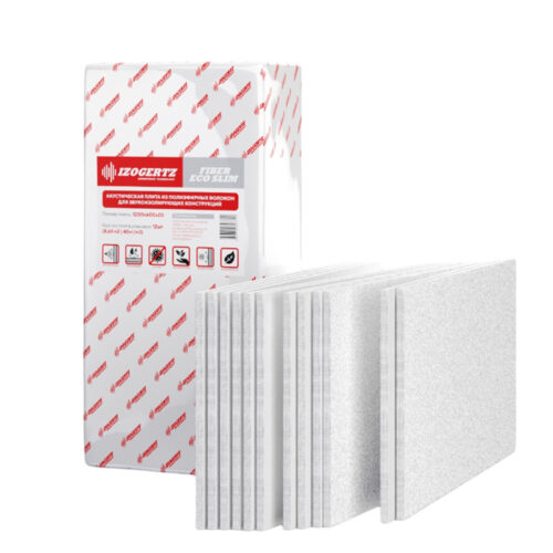 Плита шумопоглощающая Izogertz Fiber Eco Slim 1200x600x20 мм 12 шт