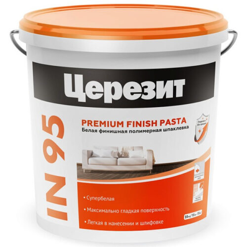 Шпатлевка готовая полимерная Ceresit IN 95 25 кг