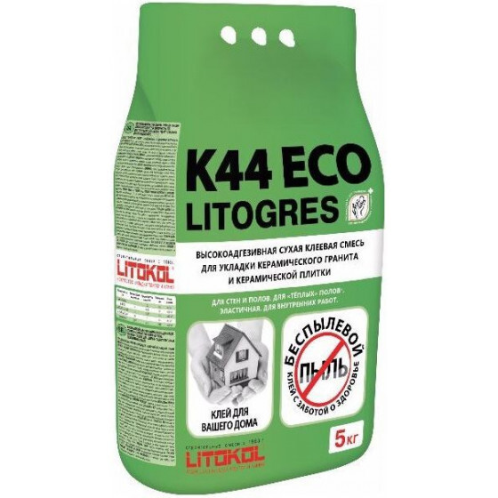 Клей для плитки Litokol Litogres K44 Eco 5 кг