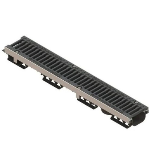 Лоток водоотводный Standartpark PolyMax Basic ЛВ-10.16.08-ПП 0801011-М пластиковый со стальной решеткой класса А
