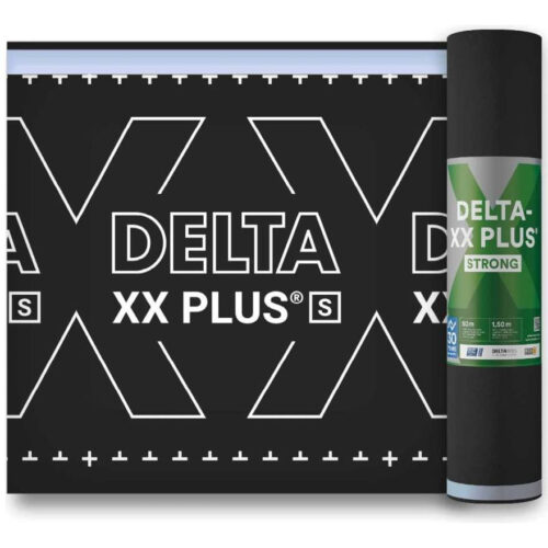 Мембрана диффузионная Delta XX Plus Strong с монолитным функциональным слоем из TPU и двумя зонами проклейки 1,5х50 м 75 м2