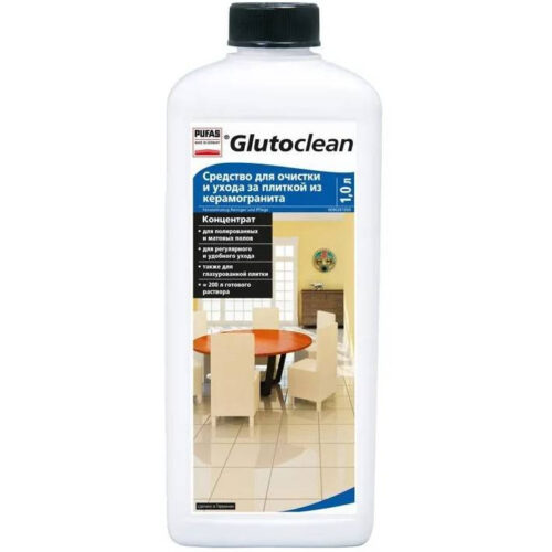Средство для очистки и ухода за плиткой из керамогранита Pufas Glutoclean N351 1 л
