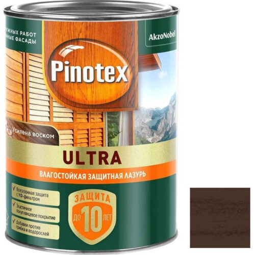 Средство для защиты древесины Pinotex Ultra Лазурь Ореховое дерево 2,5 л