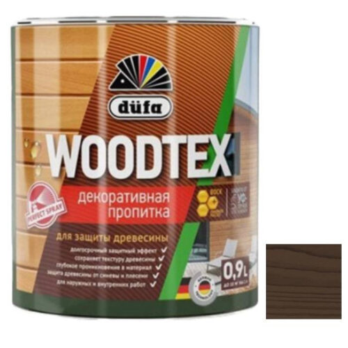 Пропитка декоративная для защиты древесины Dufa Woodtex алкидная палисандр 0,9 л