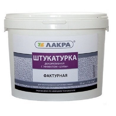 Штукатурка декоративная Лакра с эффектом Шубы 15 кг