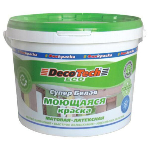 Краска моющаяся DecoTech Eco 3кг